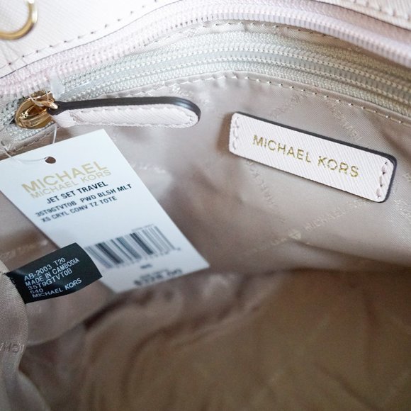 Michael Kors JST XS Tote Shoulder Bag MK Vanilla - Picture 9 of 10